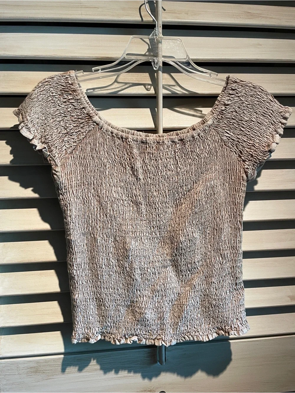 Ganesh - Smocked Cap Sleeve Top - SzS - Picture 5 of 9